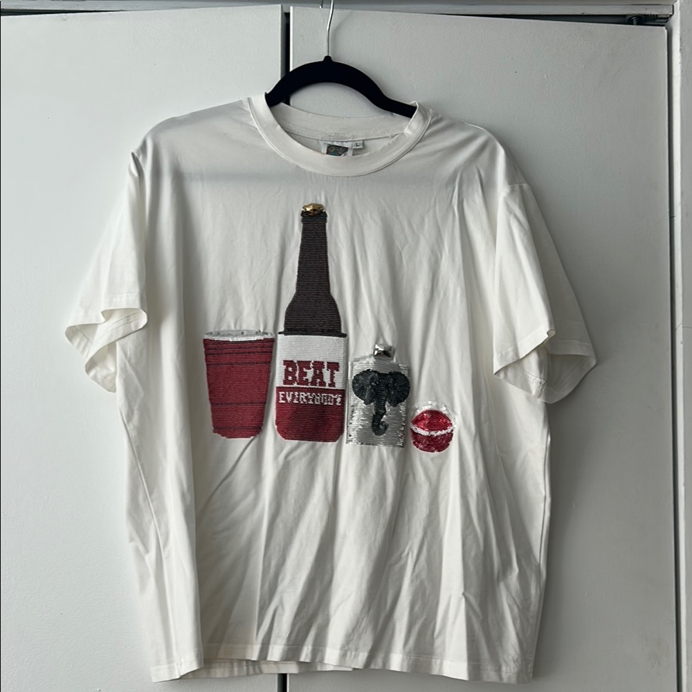 QUEEN OF SPARKLES University of Alabama game day Graphic Short Sleeve Tee